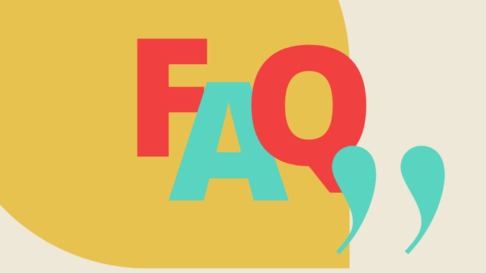 Schriftzug F A Q