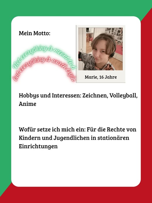 Maries Steckbrief (vergrößerte Bildansicht wird geöffnet)