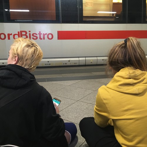 Foto von einem Bahngleis